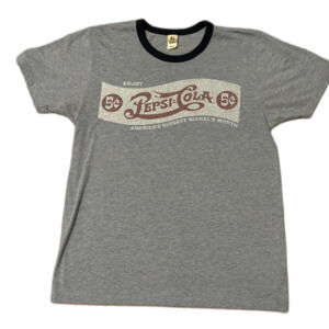 Pepsi T-Shirt Women’s Small Blue 90s Vintage Logo Cola Soda Enjoy Nickel